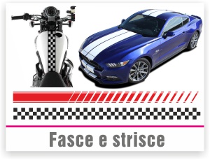 Fasce e strisce per cofano e fianchi Fasce e strisce